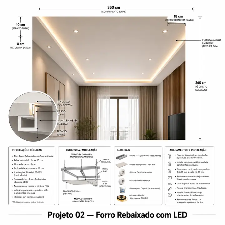 Recessed ceiling project