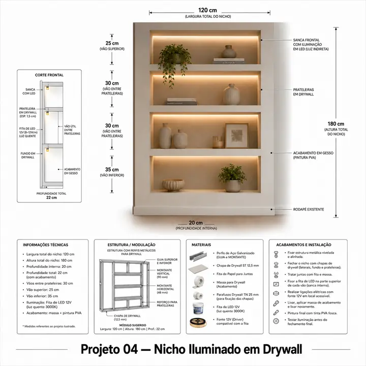 Illuminated niche project